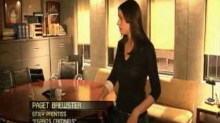 Behind the scenes of criminal minds with Paget Brewster [upl. by Yelroc]