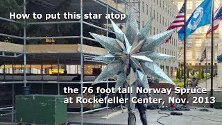 Rockefeller Center Christmas Tree Swarovski Star [upl. by Minta865]