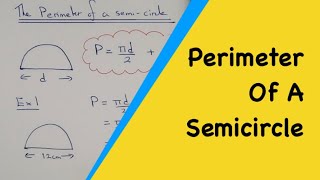 How to work out the perimeter of a semicircle including formula and examples [upl. by Jessamine]