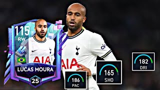 FREE RW 115 MAX RATED LUCAS MOURA GAMEPLAY REVIEW FIFA MOBILE FLASH BACK 23 [upl. by Lizette638]