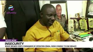 Benue Speaker Visits Commander Of Operation Zenda Seeks Synergy To End Insecurity [upl. by Eelorac]