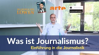 01 Einführung in die Journalistik Was ist Journalismus [upl. by Lynde]