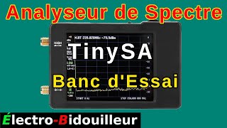 EB476 Banc dEssai  Lanalyseur de Spectre RF TinySA [upl. by Birck746]