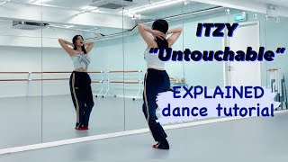 ITZY  “Untouchable” EXPLAINED  Mirrored Dance Tutorial [upl. by Mendive]