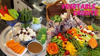 Crudités Three Ways  AMAZING Party Platters [upl. by Ahtiuqal]