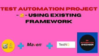 Test Automation Project  2  Using existing framework seleniumwebdriver testng seleniumjava [upl. by Biddie]