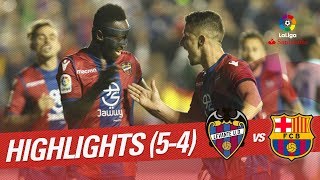 Resumen de Levante UD vs FC Barcelona 54 [upl. by Itsud]