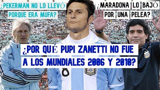 La HISTORIA de las AUSENCIAS de PUPI ZANETTI en los MUNDIALES de ALEMANIA 2006 Y SUDÁFRICA 2010 [upl. by Allisirp]