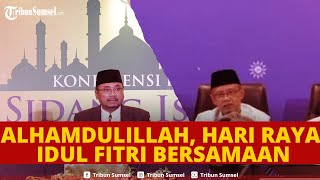 🔴Lebaran Idul Fitri Muhammadiyah amp Pemerintah Bersamaan 10 April Tinggi Hilal Diatas 4 Derajat [upl. by Ateuqahs776]