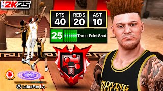 HOW MY 68 BUILD WITH NO 3 POINTER BROKE NBA 2K25 [upl. by Sheela]