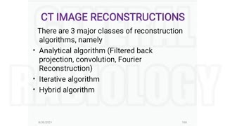 Physics CT Image Reconstruction  simple back projection Iterative Reconstruction FBP FT etc [upl. by Tyne]