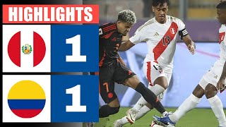 🔴 Resumen  Perú vs Colombia 1  1  HIGHLIGHTS  Clasificación Mundial CONMEBOL [upl. by Eerb]