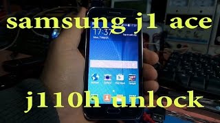 طريقة فك شفرة سامسونج samsung j1 ace j110h unlock z3x [upl. by Oina]