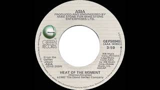 1982 HITS ARCHIVE Heat Of The Moment  Asia stereo 45 [upl. by Sid930]