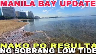 MANILA BAY UPDATENAKO PO RESULTA NG SOBRANG LOWTIDE  GANITO ANG DOLOMITE BEACH Miz July [upl. by Sanez]