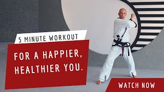 Amazing workout with this 5Minute YU Taekwondo Workout [upl. by Nolitta]