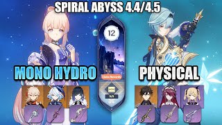 C0 Kokomi x C2 Eula  New Spiral Abyss 45  Genshin Impact  Floor 12 9 Stars [upl. by Tim]