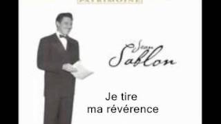 Je tire ma révérence par Jean Sablon [upl. by Atrim835]