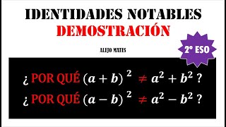 IDENTIDADES NOTABLES DEMOSTRACIÓN 2ºESO [upl. by Quinton863]