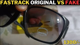 Fastrack original vs fake sunglasses  Fastrack sunglasses unboxing  Fastrack sunglasses review [upl. by Malvino]