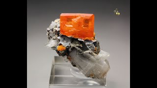 20212  WULFENITE MIMETITE CALCITE San Carlos Mine Mexico [upl. by Miguelita43]