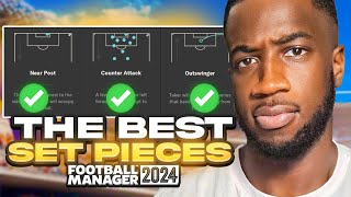 How to Create The BEST Set Pieces on FM24  FM24 Set Pieces  Football Manager 2024 Tactics [upl. by Ahsikyw]