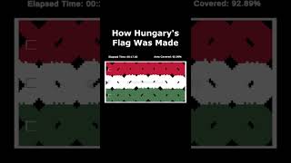 How Hungarys Flag Was Made simulation adhd satisfying [upl. by Annaira854]