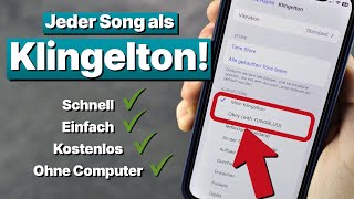 Jeden Song als iPhone Klingelton einrichten mit Garageband 2024 [upl. by Welcher]