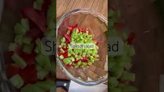 Shirazi Salad 🥗 It healthy and yummy Salad made with tomato cucumber and onion 🥗 shortvideo [upl. by Attah]