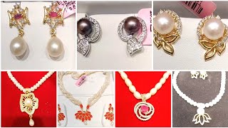 ❤ Chandrani Pearls Garia  Latest Design Pearl Necklace Pearl Earrings ❤ chandranipearls [upl. by Ennair]