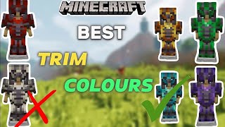 SILENCE ARMOUR TRIM BEST COLOUR COMBINATIONS ✨ IN MINECRAFT PE 120 [upl. by Fayette]