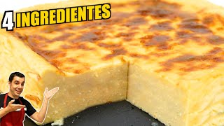 El PASTEL más RICO Y FÁCIL en 5 minutos y SIN HARINA 😋🍮😍 solo 4 Ingredientes [upl. by Bower790]