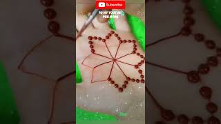 new hand flower design💫😱2024newmehndi shortvideo virasong viralvideo newsong stylishmehndi [upl. by Artinad]