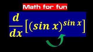 Derivative of sinxsinx [upl. by Meras]