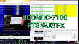 ICOM IC7100 FT8 Set Up WSJTX [upl. by Leahcin]