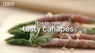 How to Make Tasty Canapés  Tesco [upl. by Asyram]