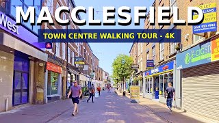 Macclesfield 4K  Town Centre Walking Tour [upl. by Trenton]