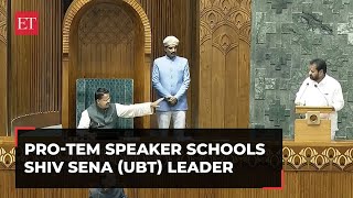 Protem Speaker schools SSUBT leader Nagesh Bapurao asks to retake oath after initial flub [upl. by Elden]