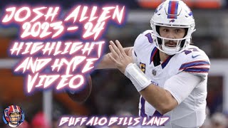 Josh Allen 20232024 Highlights Every Game Buffalo Bills Hype Video  Buffalo Bills Land [upl. by Kcirdorb]