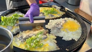 Oyster Pancake Vermicelli Fried Tofu  Taiwanese Street Food [upl. by Druci]