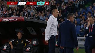 Atalanta Juventus 01  Allegri fuorioso per lespulsioneVlahovic regala la Coppa Italia [upl. by Gean]