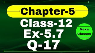 Class 12 Ex 57 Q17 Math  Differentiability  Q17 Ex 57 Class 12 Math  Ex 57 Q17 Class 12 Math [upl. by Laine]