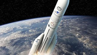 Erster Start der neuen europäischen Trägerrakete Ariane 6 ist geglückt [upl. by Himelman]