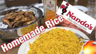 Make Nandos Rice For Family Super Easy  Home Made Food [upl. by Avan300]