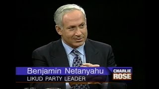 Benjamin Netanyahu  Yasser Arafats leadership 1995 [upl. by Delwyn212]