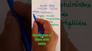 classification of Taenia solium [upl. by Leuqram948]