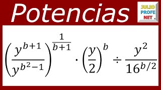 SIMPLIFICACIÓN DE EXPRESIONES CON POTENCIAS  Ejercicio 1 [upl. by Ainotahs]