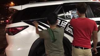 TRD SPORTIVO DECALS on my Fortuner by Decal Republic [upl. by Ialda]