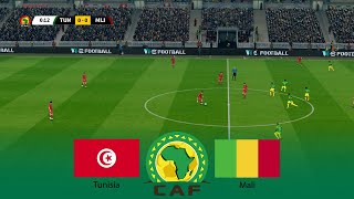 Tunisia vs Mali  Africa Cup of Nations 2024 AFCON  Full Match  20 January 2024  PES Gameplay [upl. by Yrffoeg248]