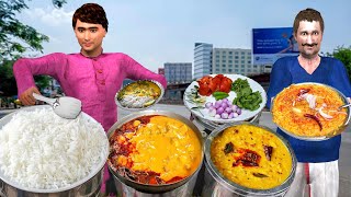 Tadka Kadhi Chawal Famous Kadhi Chawal Street Food Hindi Kahani Hindi Moral Stories New Comedy Video [upl. by Ahseinod]